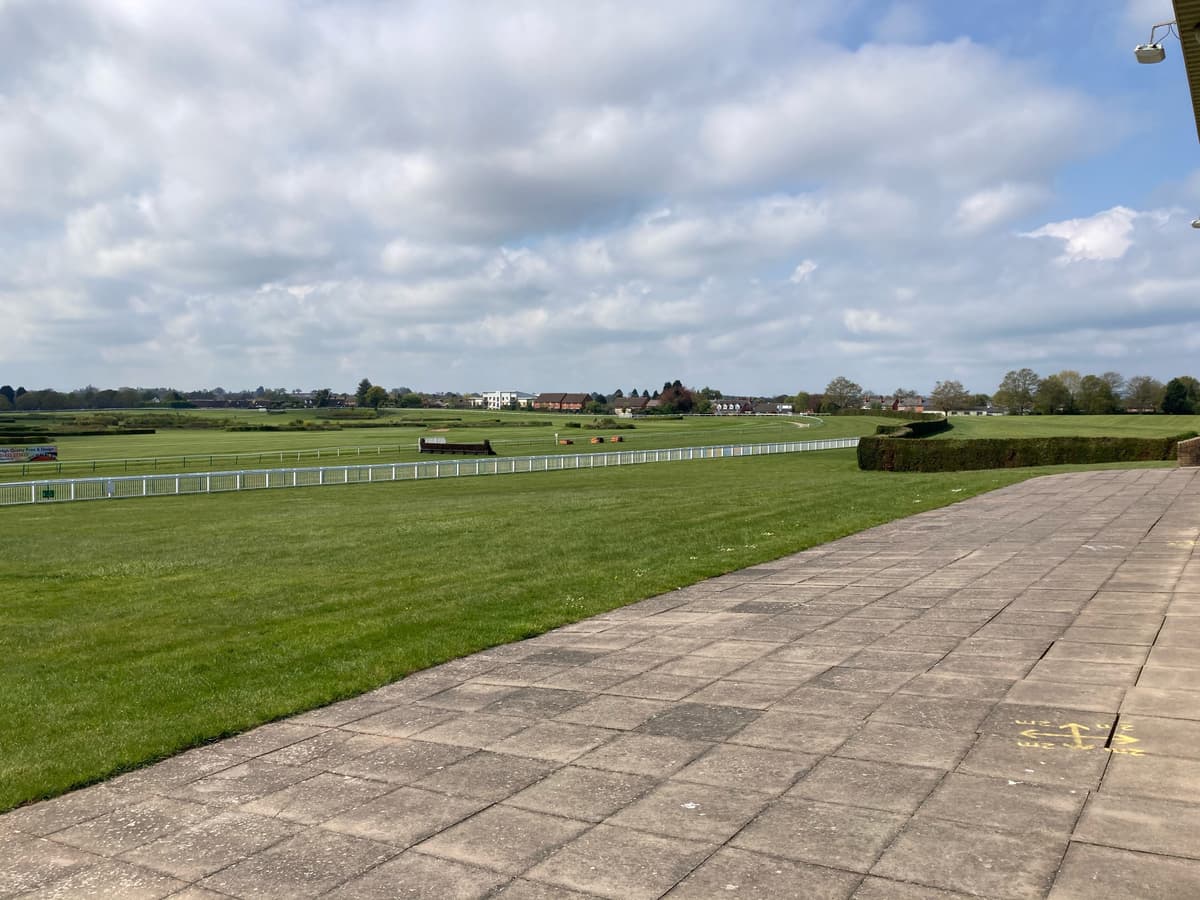 The Rusty Bridge Lawn overlooking the racecourse