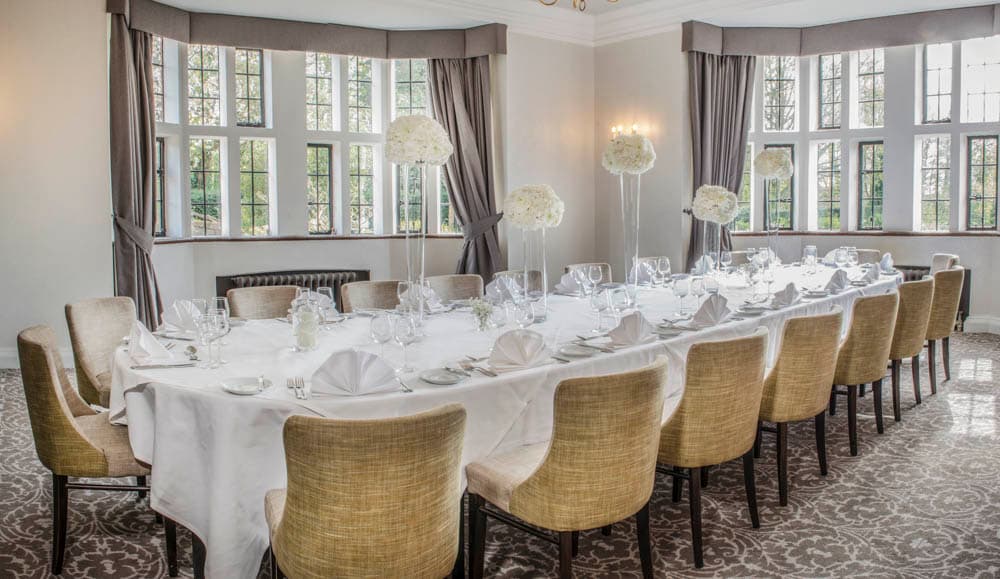 The De Laszlo Room - located in our Grade 1 Listed Manor house seating up to 35 people