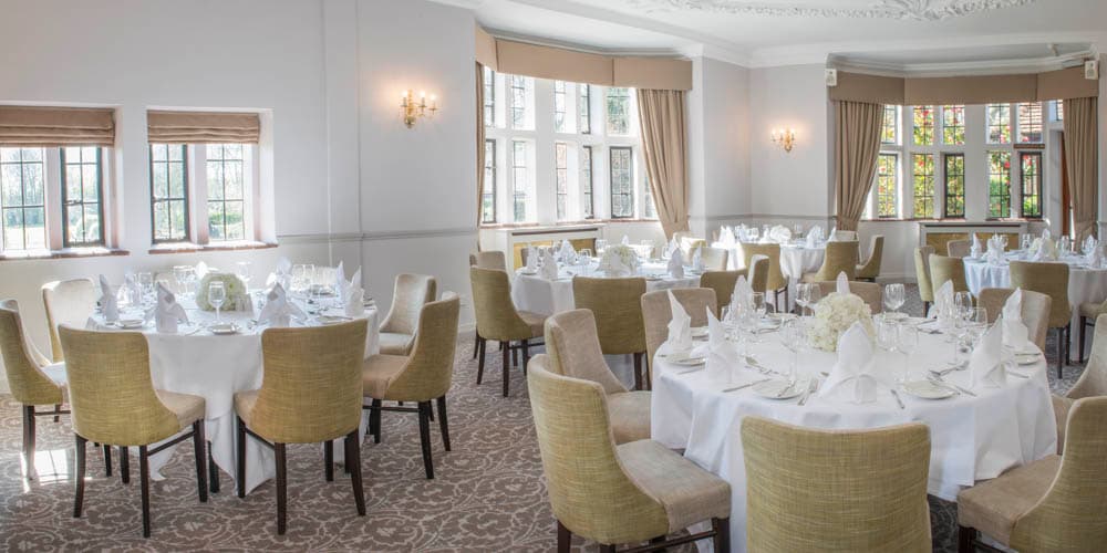 The Dining Room - located in our Grade 1 Listed Manor House. Seating up to 55 people