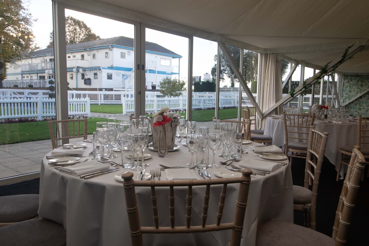 The Riverbank Marquee at Royal Windsor Racecourse