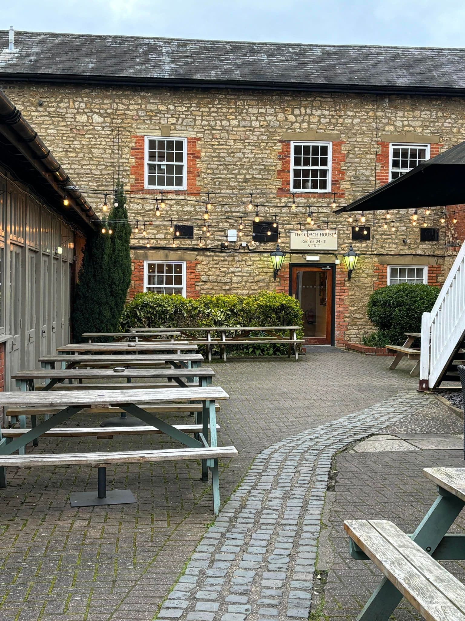 The Courtyard outdoor seating area