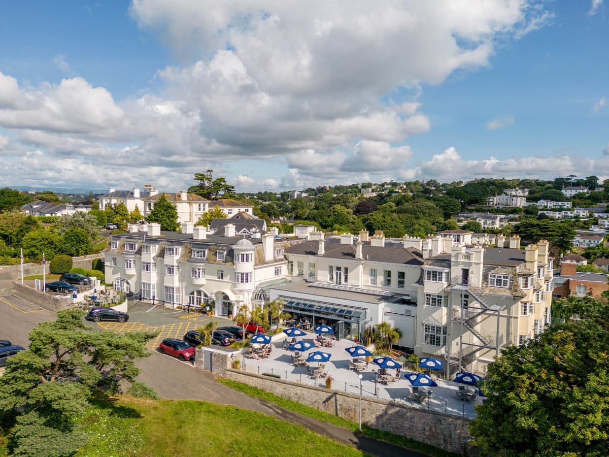 The Headland Hotel & Spa function room